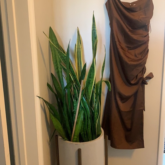 LAST 1 NWT Keepsake the Label Chocolate Midi Dress - Picture 5 of 6